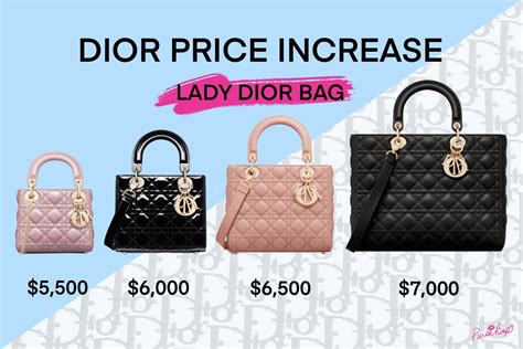 lady dior bag price increase